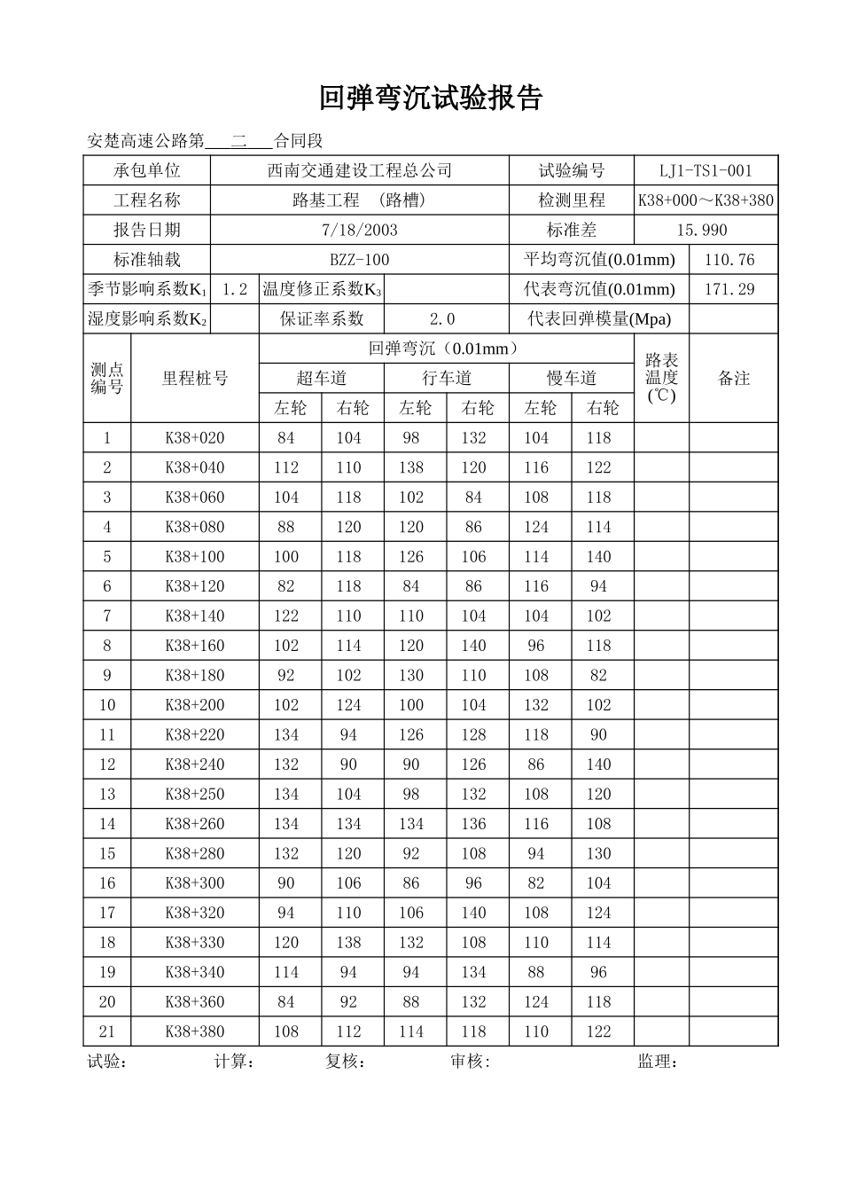 回弹弯沉试验报告.xls_第3页