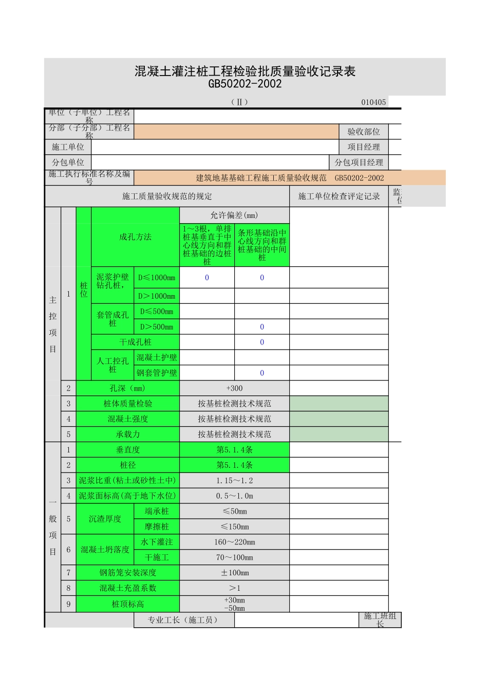 混凝土灌注桩(成孔、钢筋笼、清孔、水下混凝土灌注)-2.xls_第1页