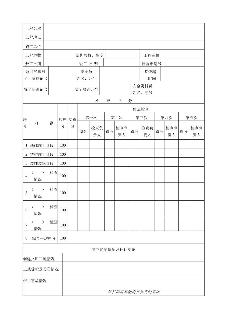 建设工程施工安全达标等级认定书.doc_第2页