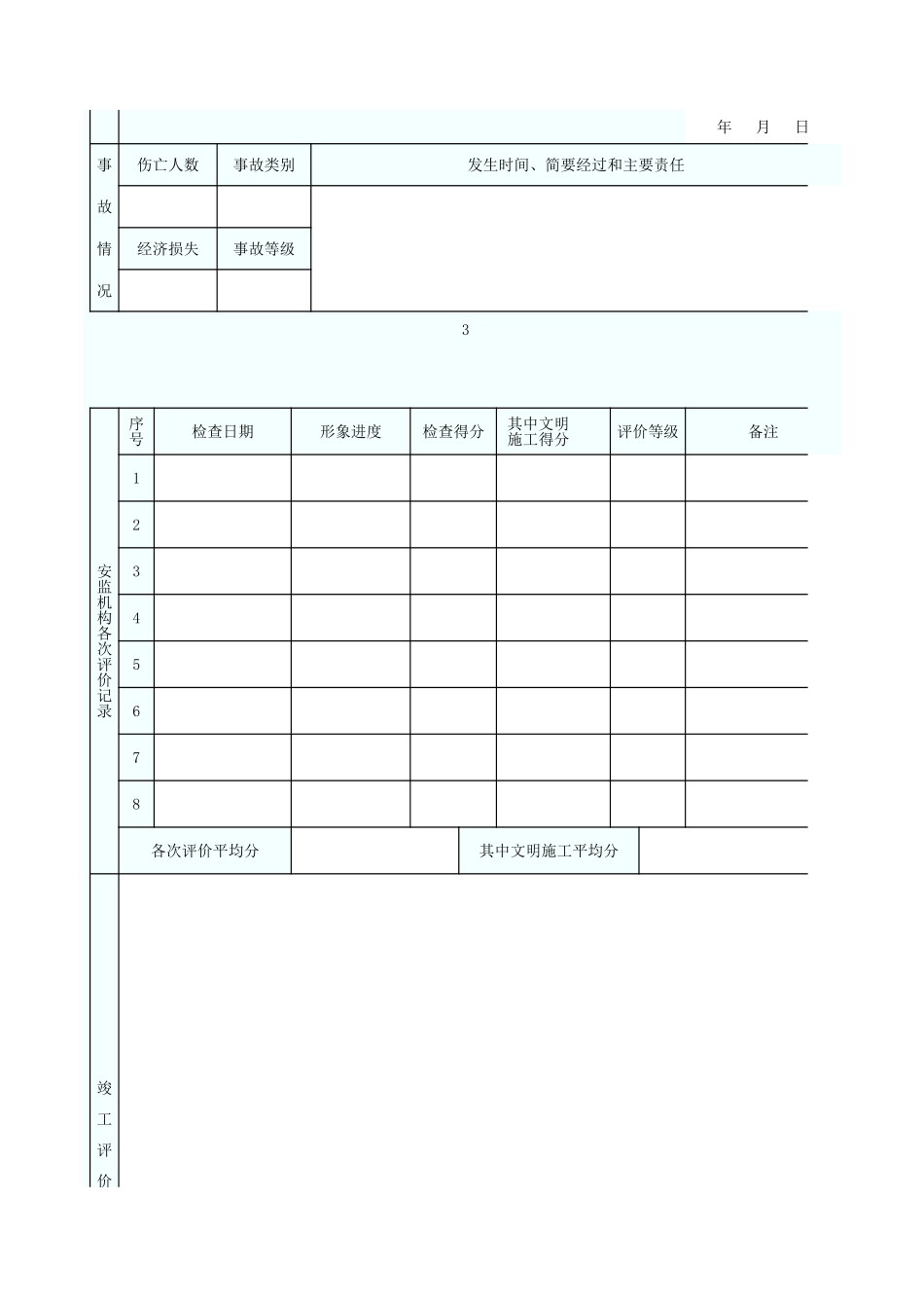 建设工程施工安全评价书 GD3016.xls_第3页