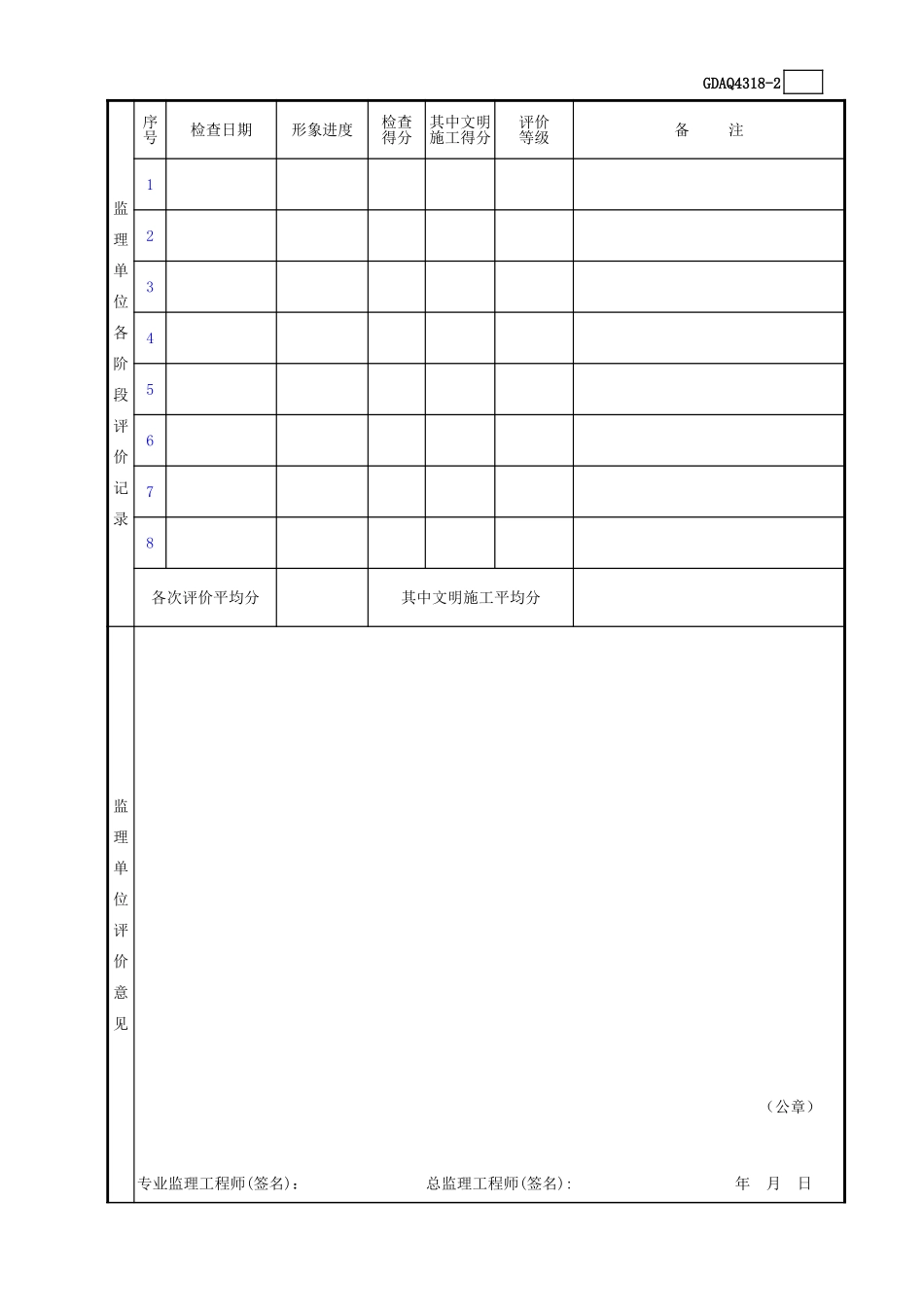 建设工程施工安全评价书(含续表)GDAQ4318.xls_第3页