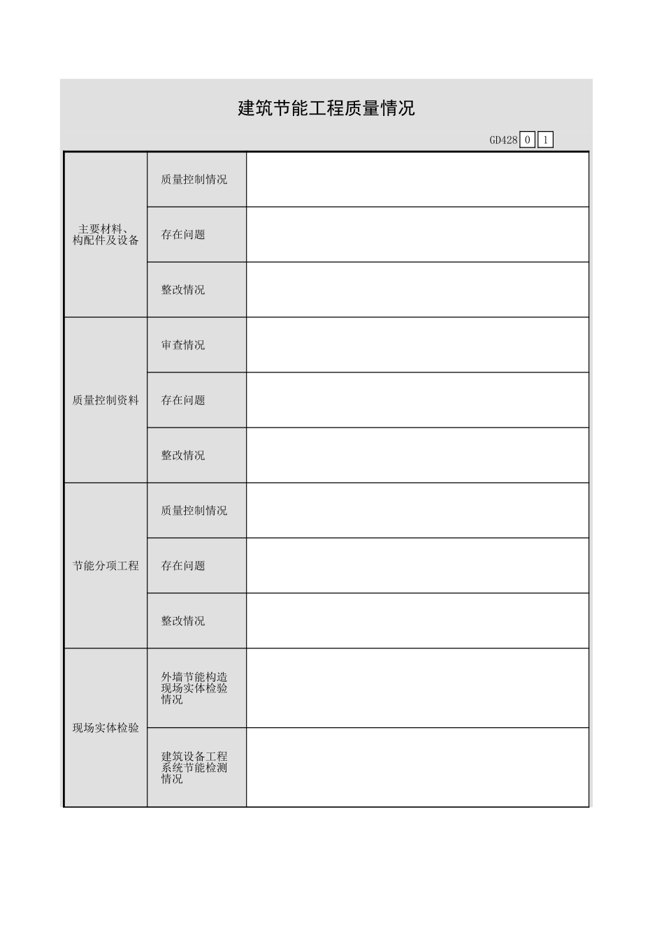 建筑节能工程质量情况GD428.xls_第1页