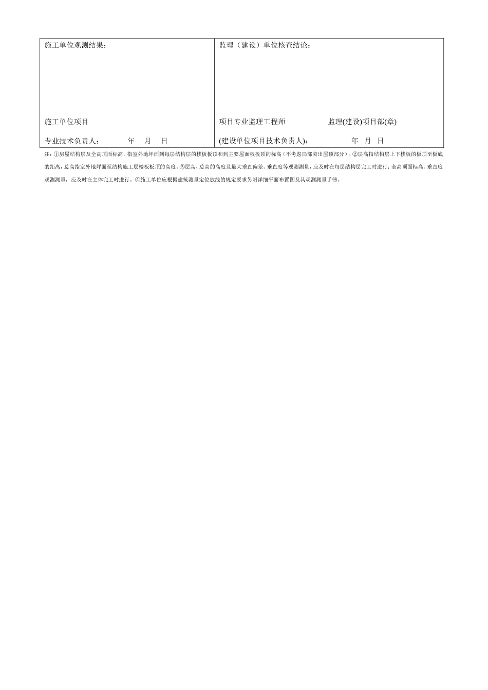 建筑物垂直度、标高观测测量记录 施2002-22.doc_第2页