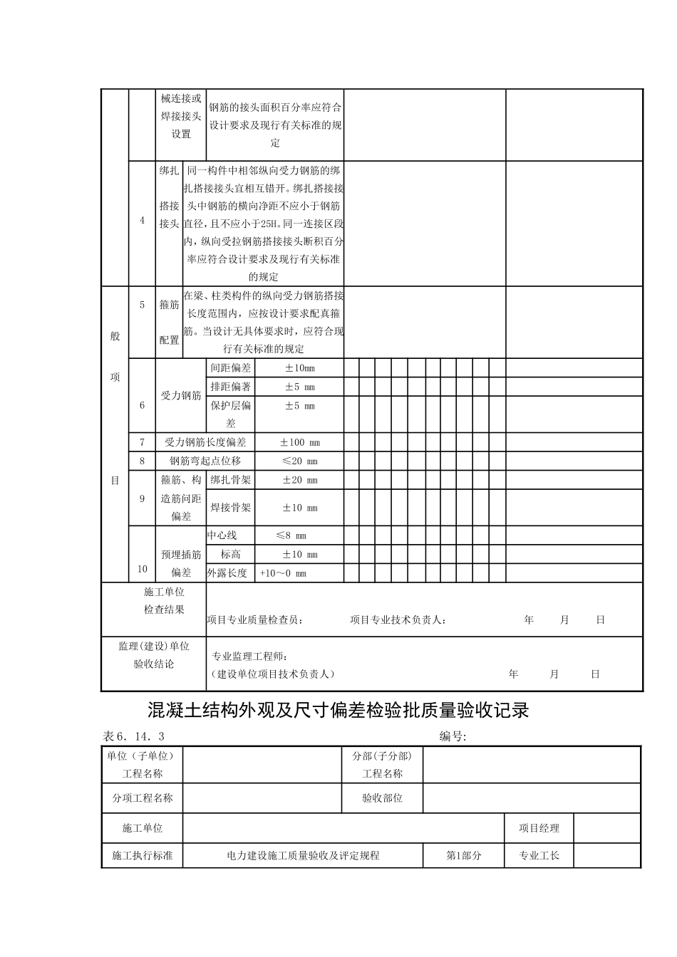 模板安装工程检验批质量验收记录.doc_第3页
