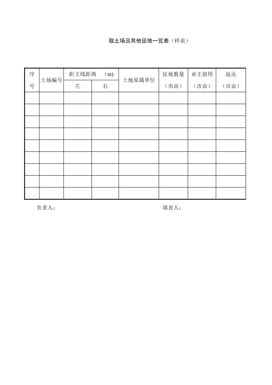 取土场及其他征地一览表.xls_第1页