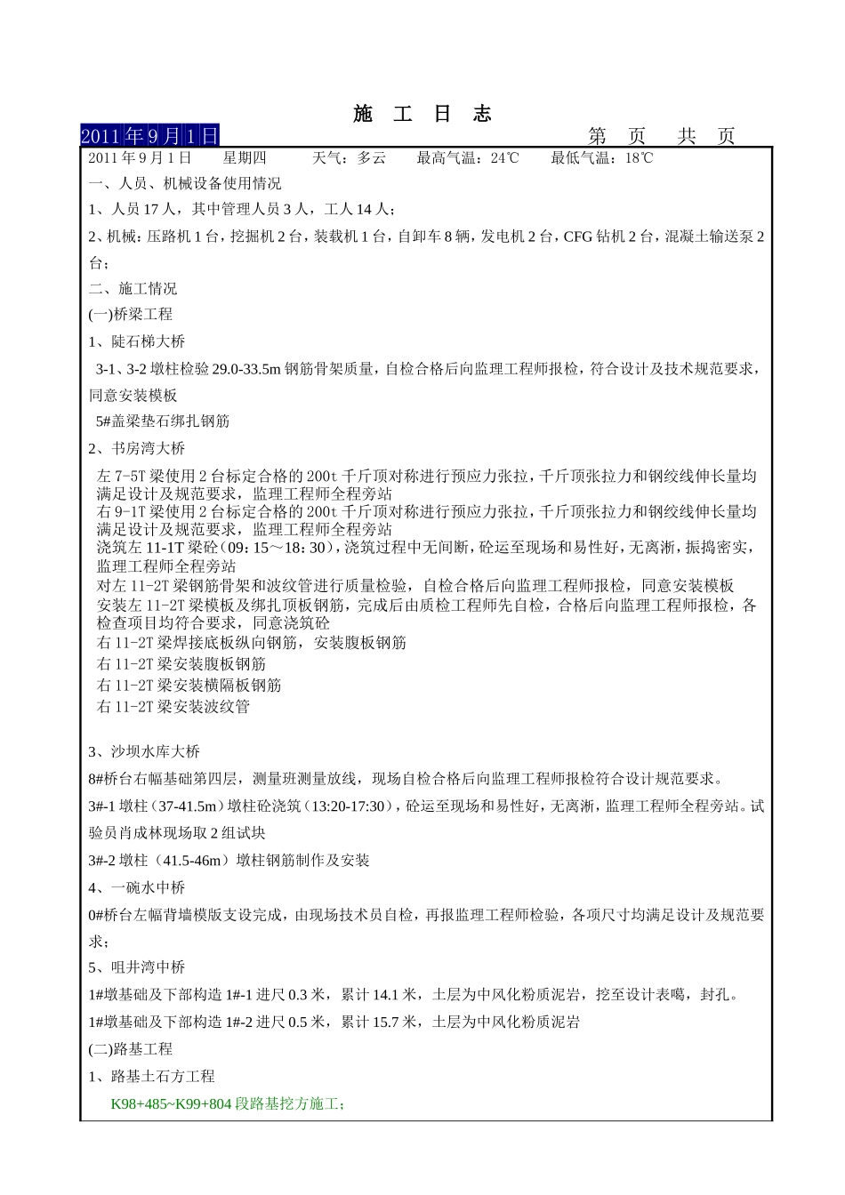 施工日志(11年9月).doc_第2页