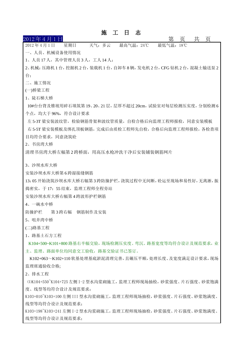 施工日志（12年4月）.doc_第2页