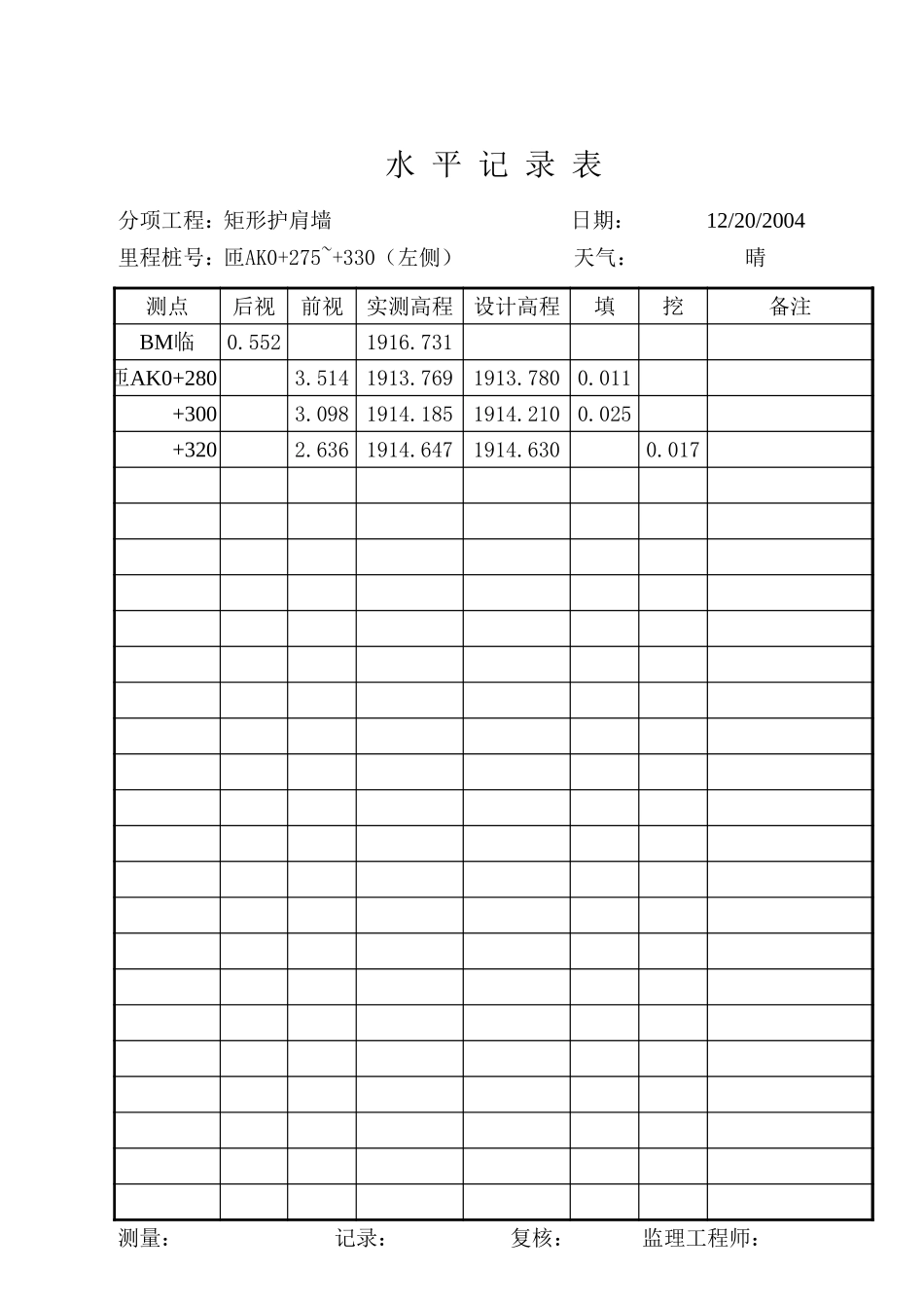水平测量记基坑录.xls_第1页