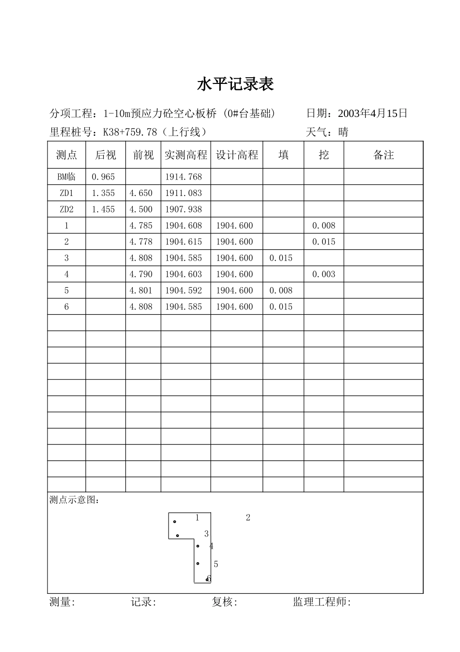 水平记录表111.xls_第1页