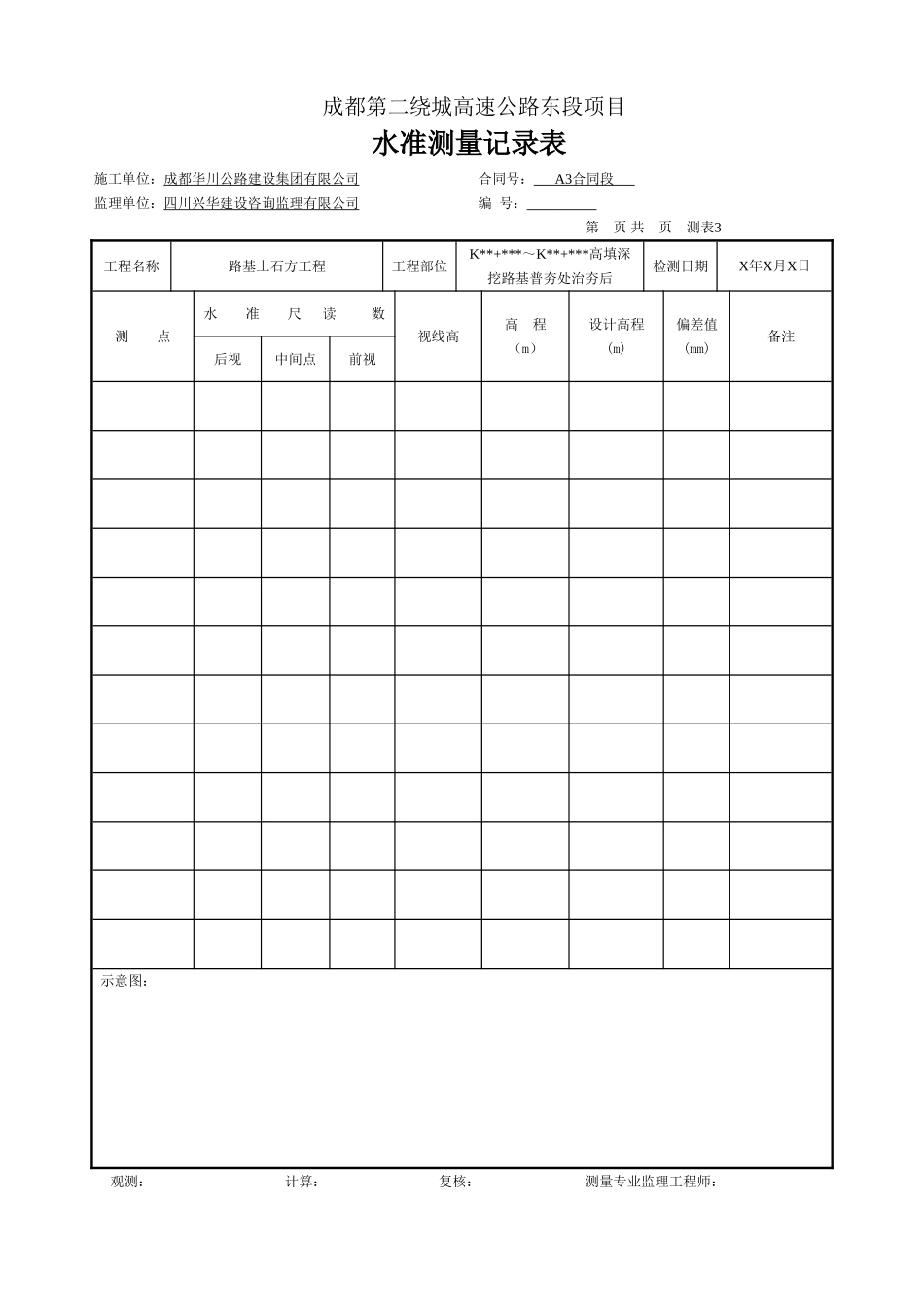 水准测量记录表1.doc_第1页