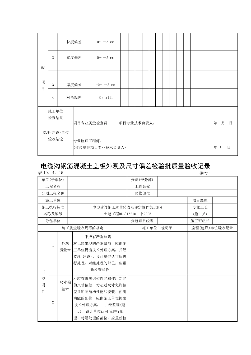 砖砌沟道砌筑工程检验批质量验收记录.doc_第3页