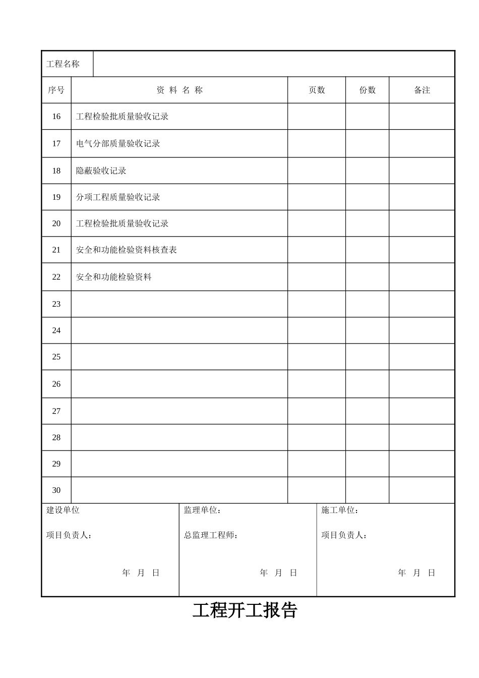 装饰装修工程验收资料表格.doc_第3页