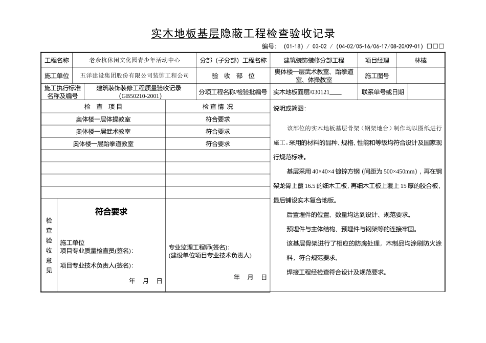 装饰装修隐蔽资料.doc_第2页