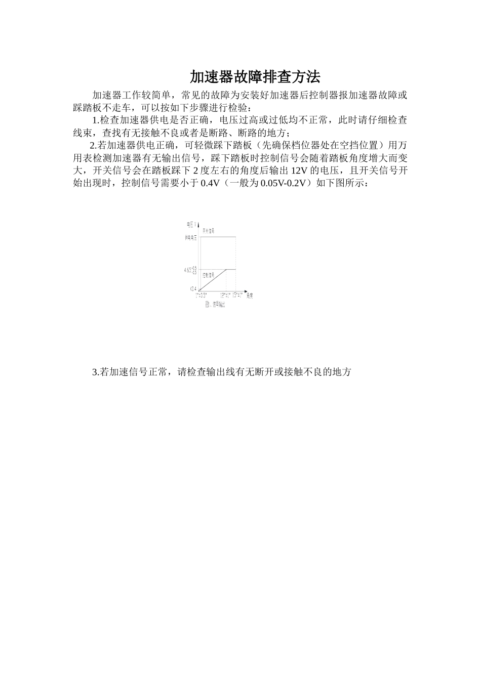 加速踏板故障排查方法.docx_第1页