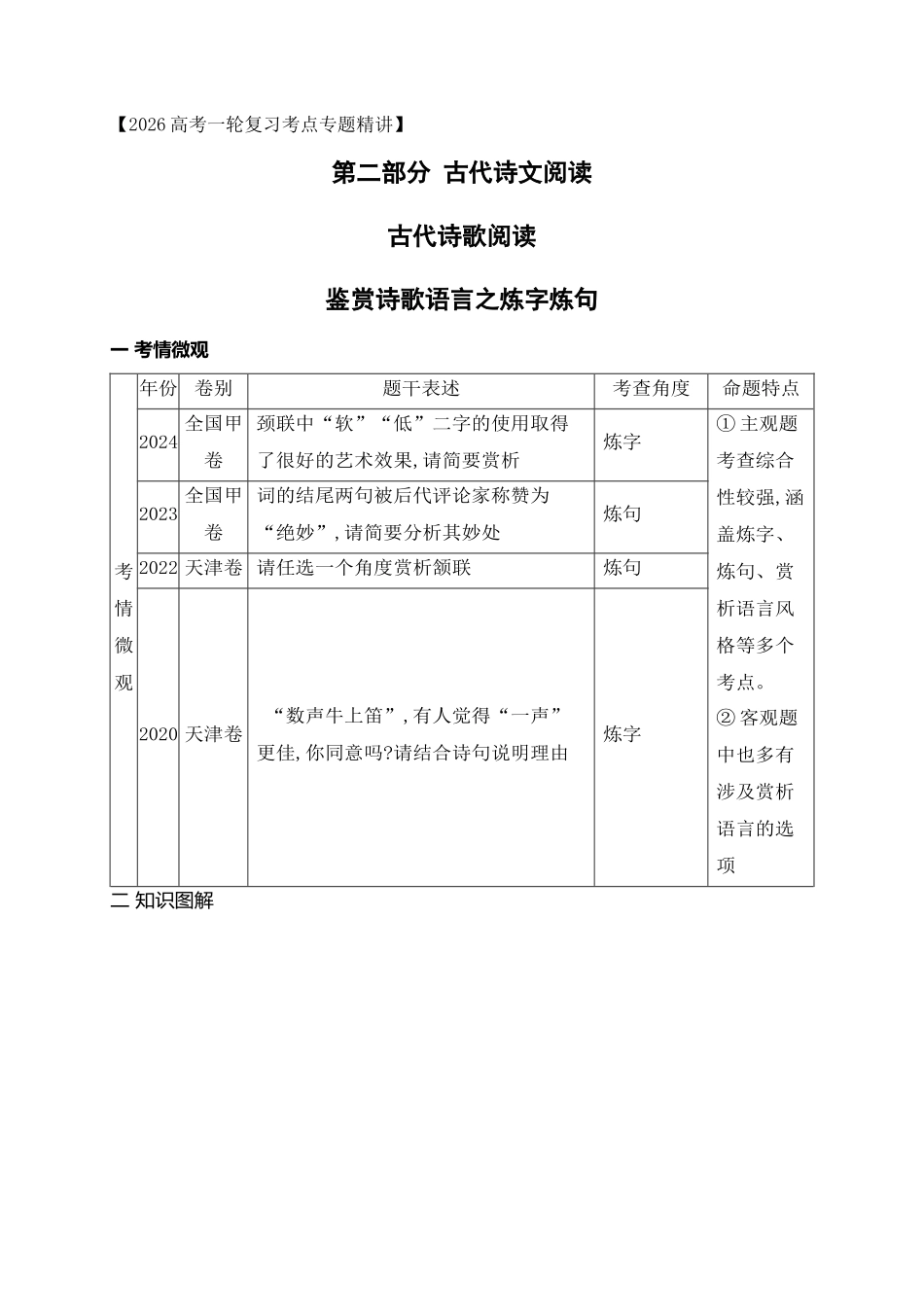 09鉴赏诗歌语言之炼字炼句.docx_第1页