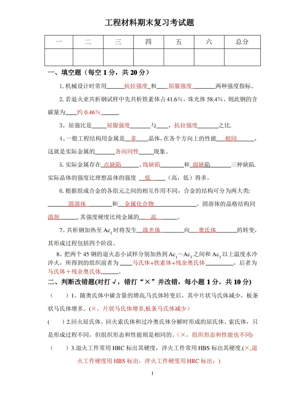 工程材料期末考试题.pdf_第1页