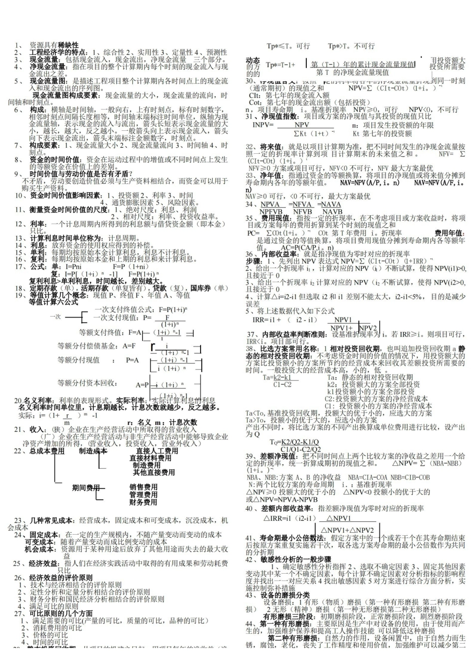 工程经济学知识点总结.pdf_第1页