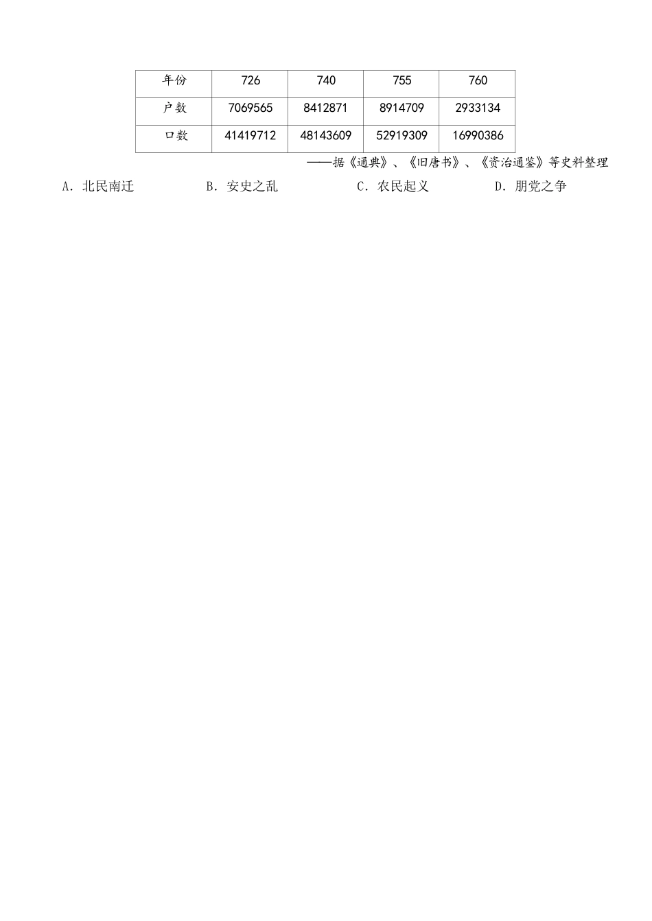 历史试卷【高一】浙江省杭州市地区(含周边)重点中学2025学年第一学期高一年级期中考试(11.10-11.12).docx_第2页