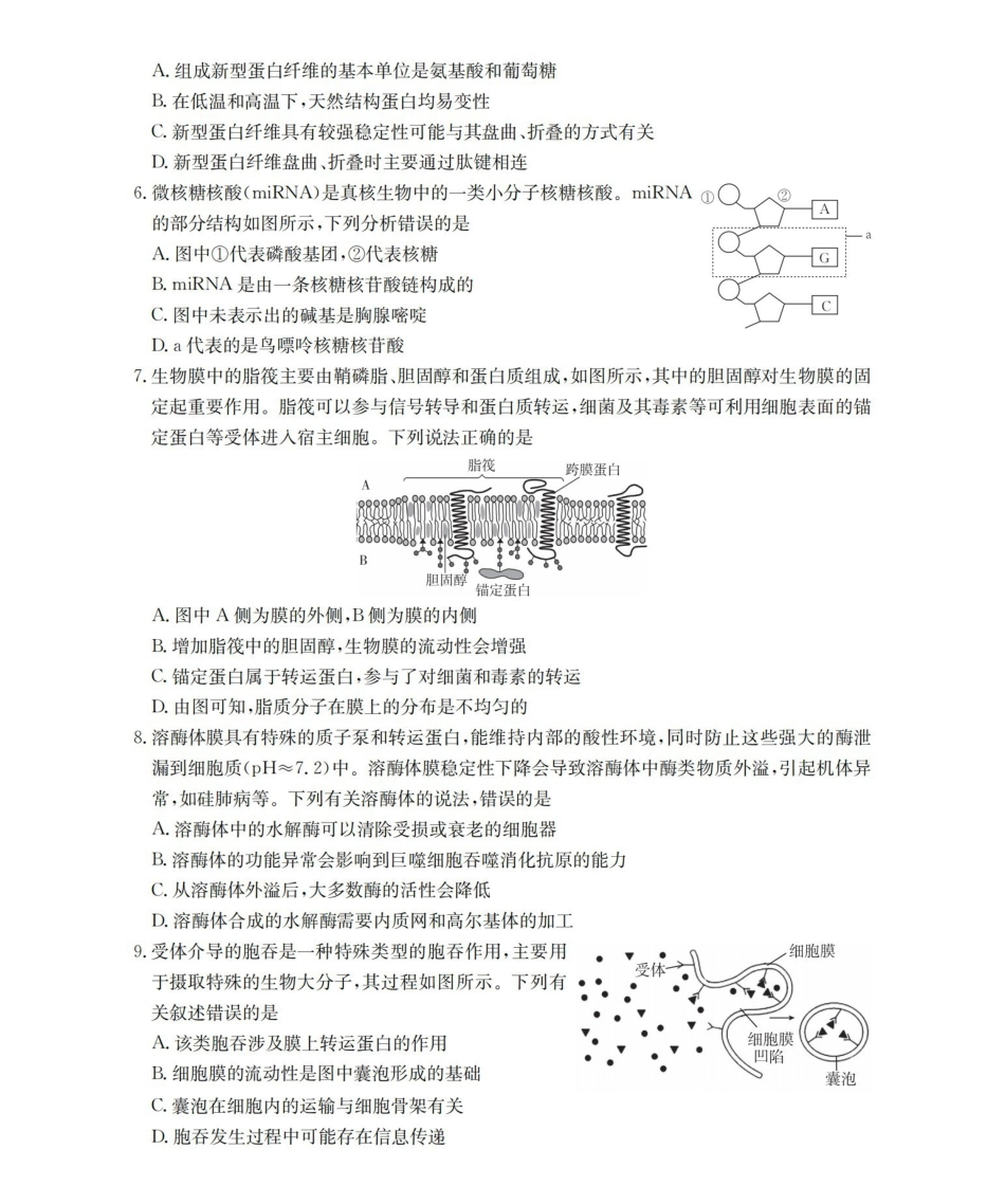 辽宁省2026届高三上学期0月联考(26-66C)生物.pdf_第2页