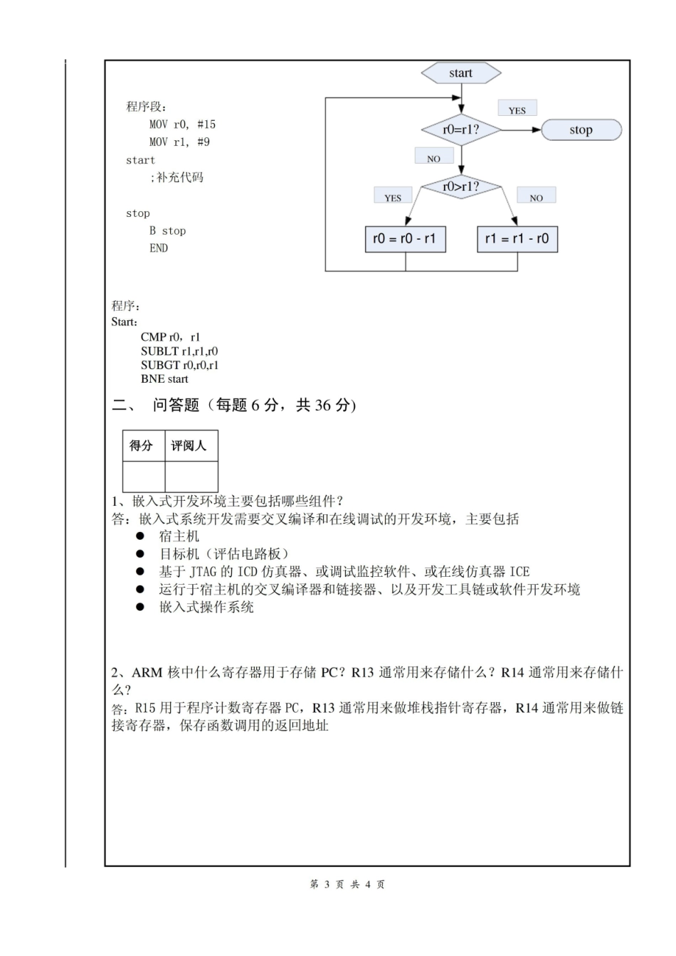 嵌入式系统期末考试题.pdf_第3页