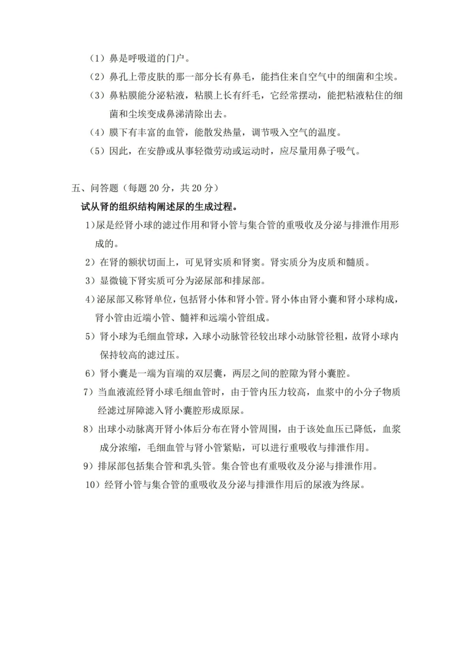 人体组织解剖学期末试题.pdf_第3页