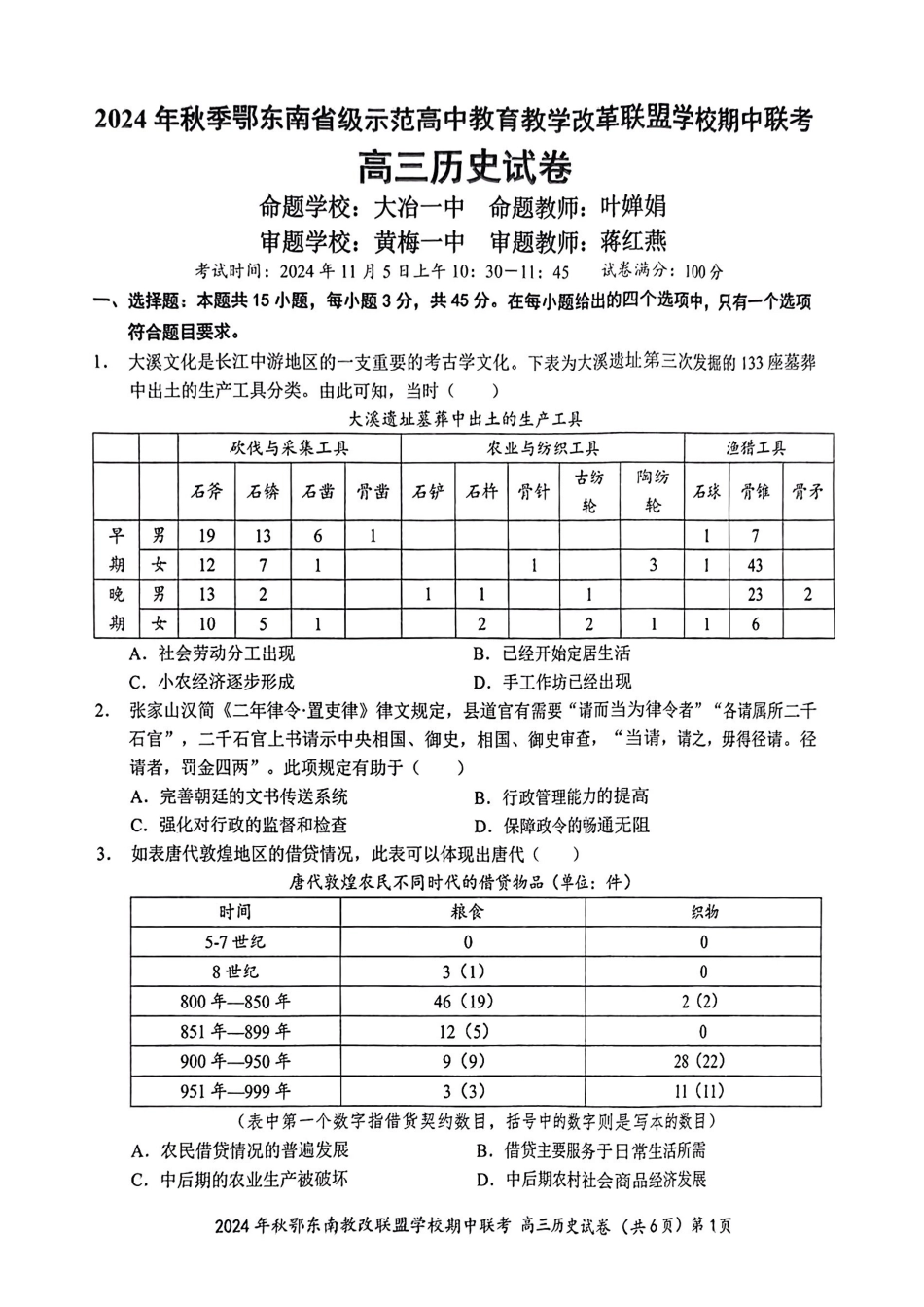 扫描件_高三历史试卷.pdf_第1页