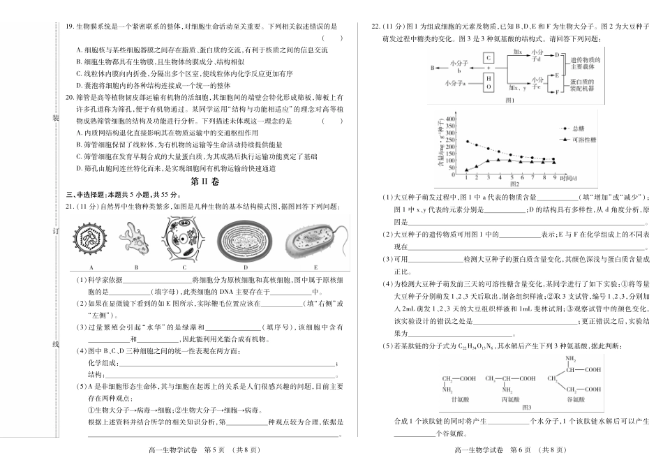 生物卷高一期中定稿.pdf_第3页