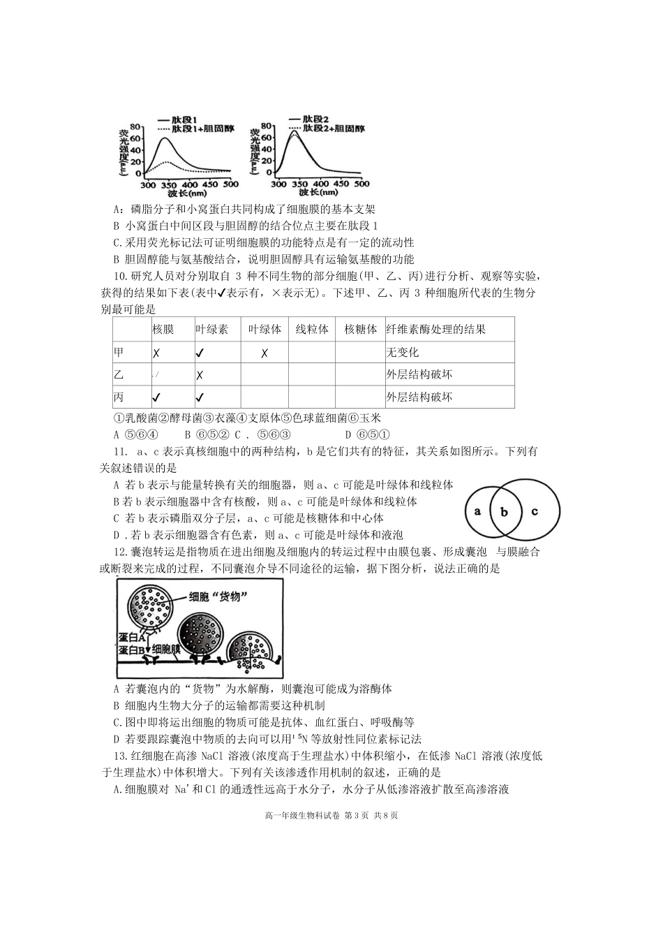 生物-辽宁省大连市第二十四中学2025-2026高一（上）期中.pdf_第3页