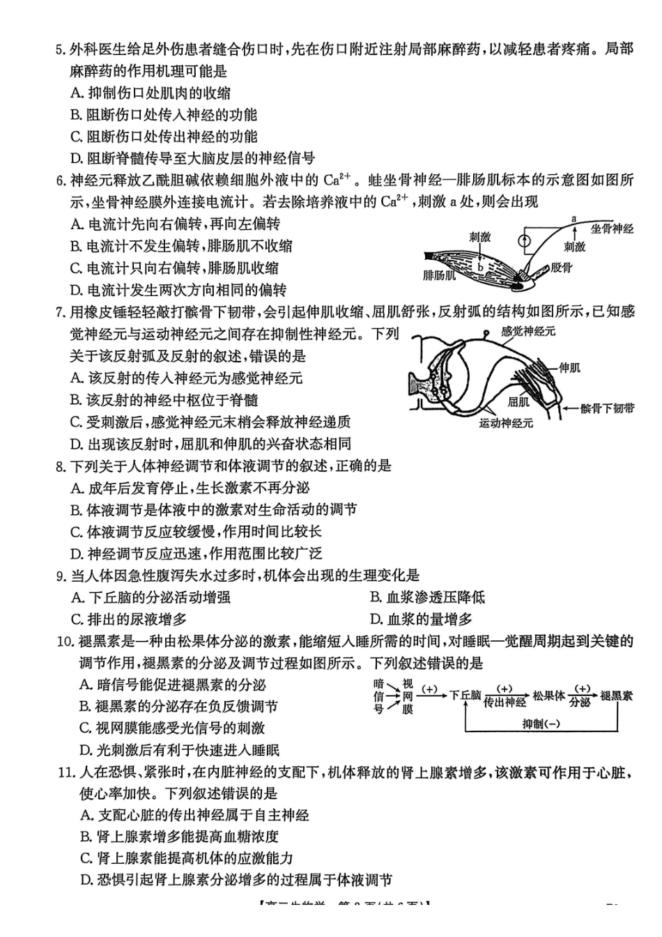生物试卷(26-35B)(B)【高二】河北省金太阳2027届高二年级0月份联考（26-35B）（0.5-0.6）.pdf_第2页