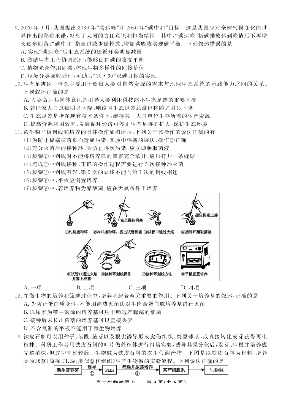 生物试题B2025年5月高二阶段考.pdf_第3页