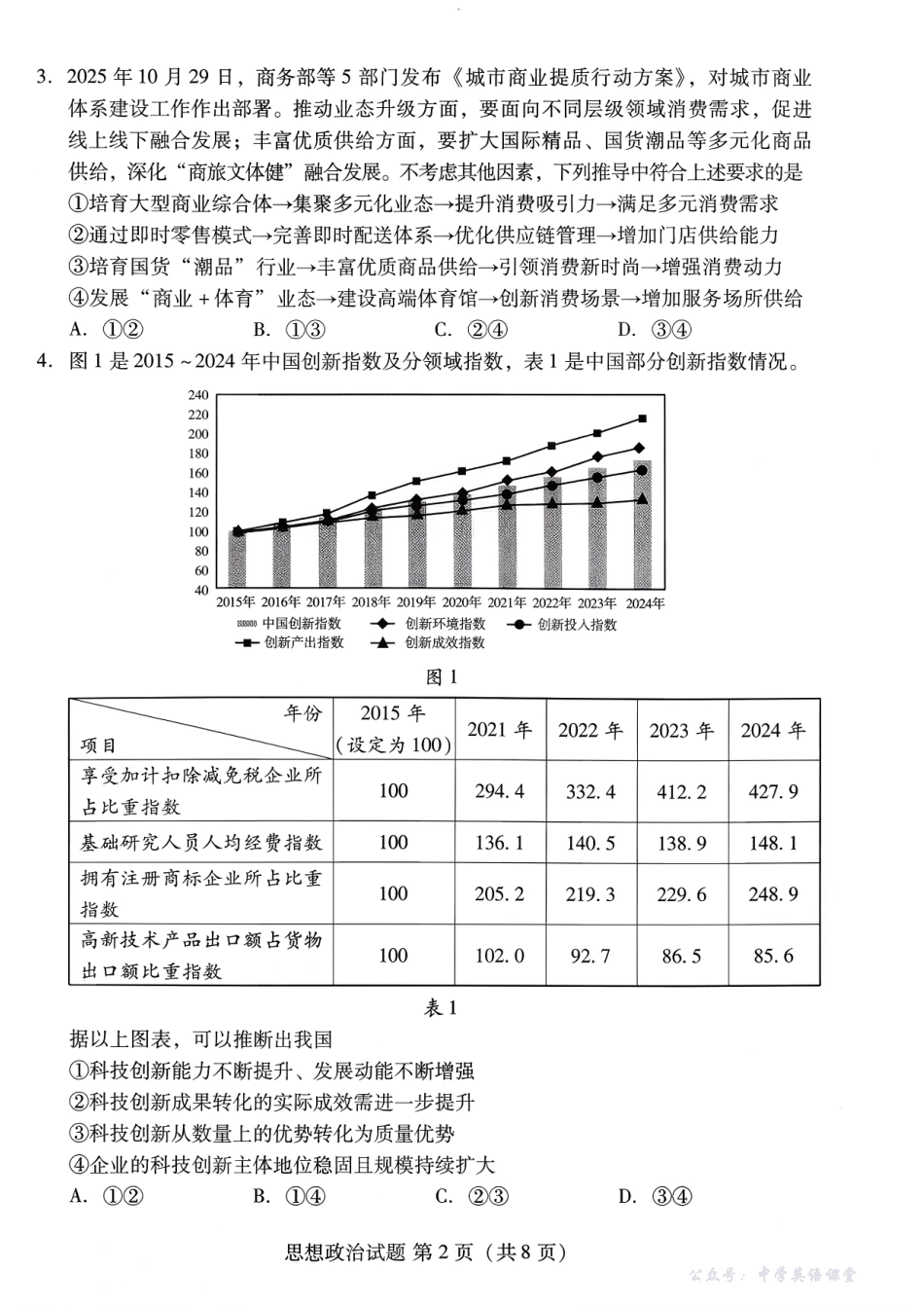 潍坊市2026届高三上学期11月阶段性诊断监测政治.pdf_第2页