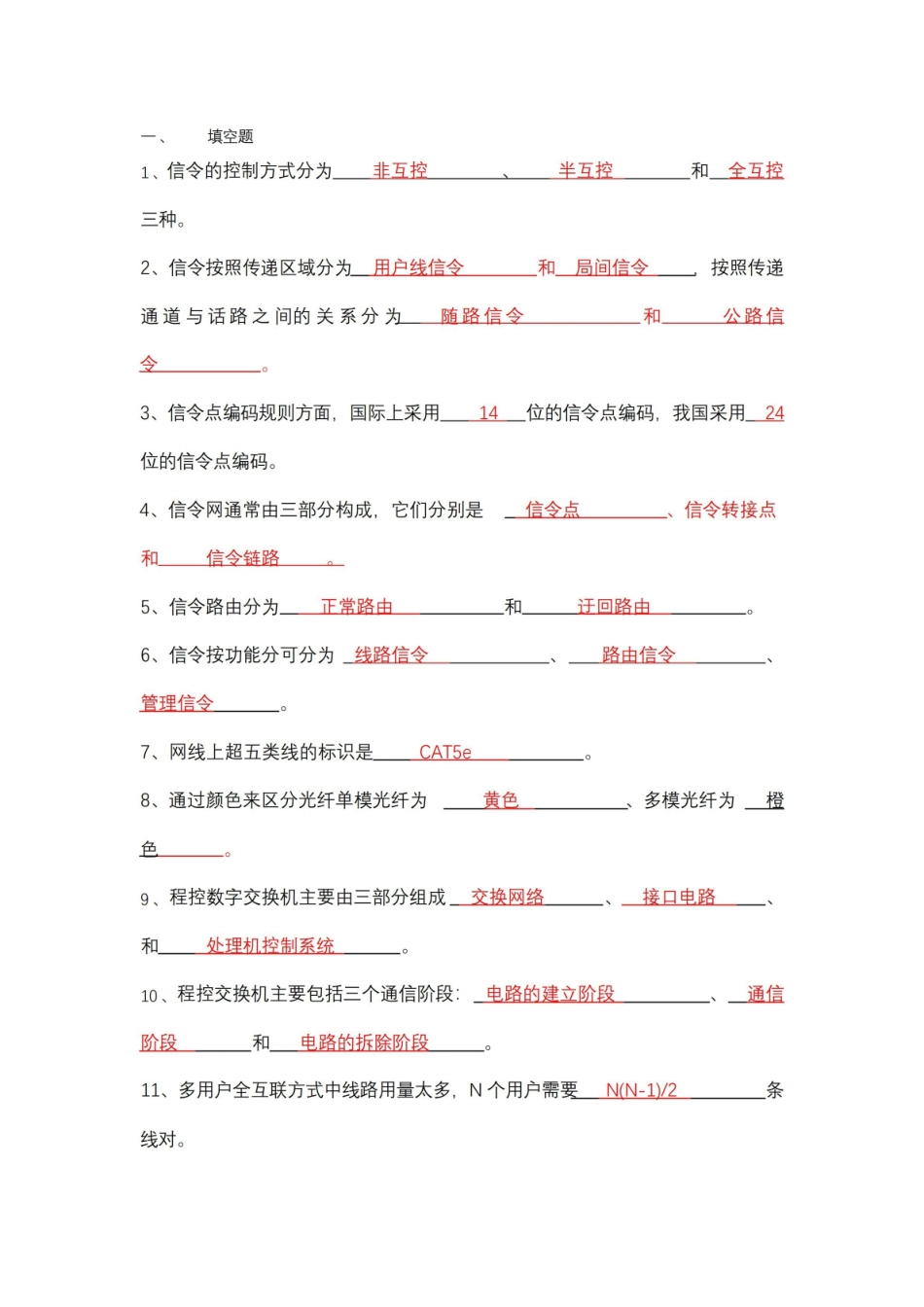现代交换技术期末复习题(含答案).pdf_第1页