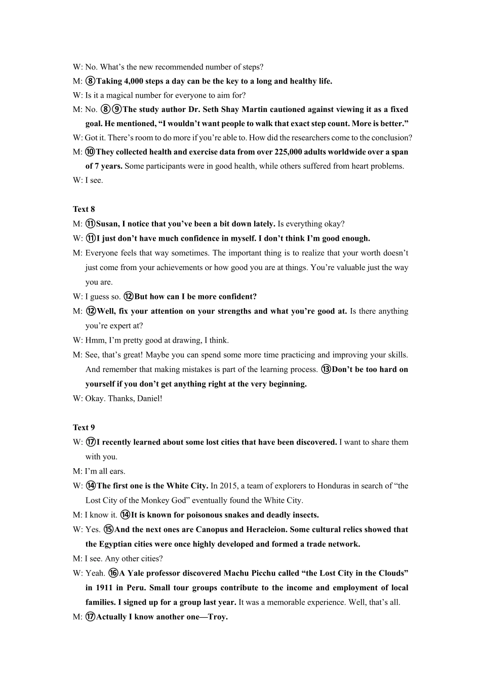 英语试题卷听力原文安徽省马鞍山二中2025届高三年级高考适应性考试（最后一卷）（5.29-5.30）.pdf_第2页