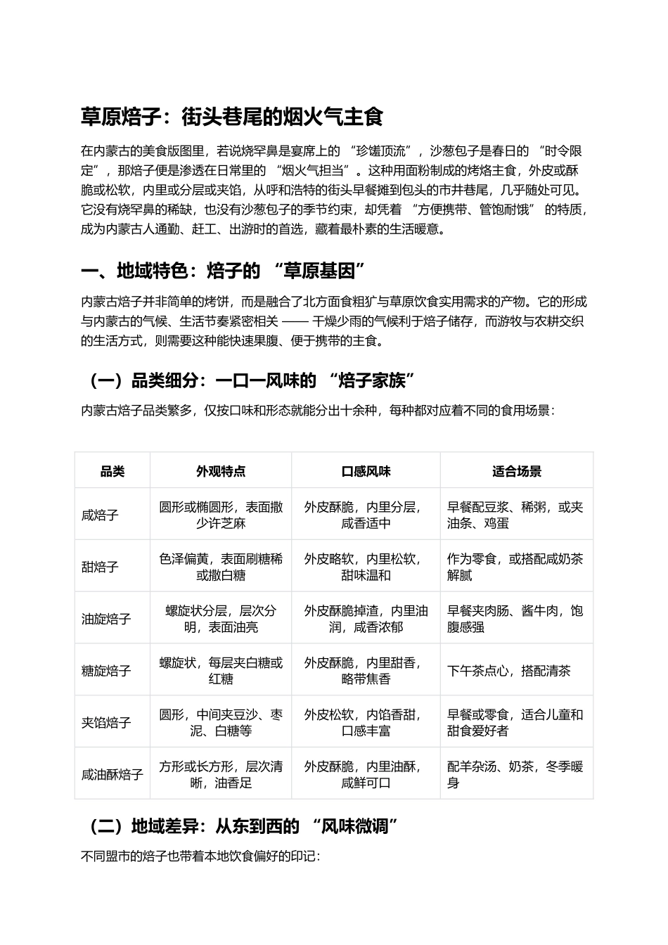 草原焙子：街头巷尾的烟火气主食.docx_第1页