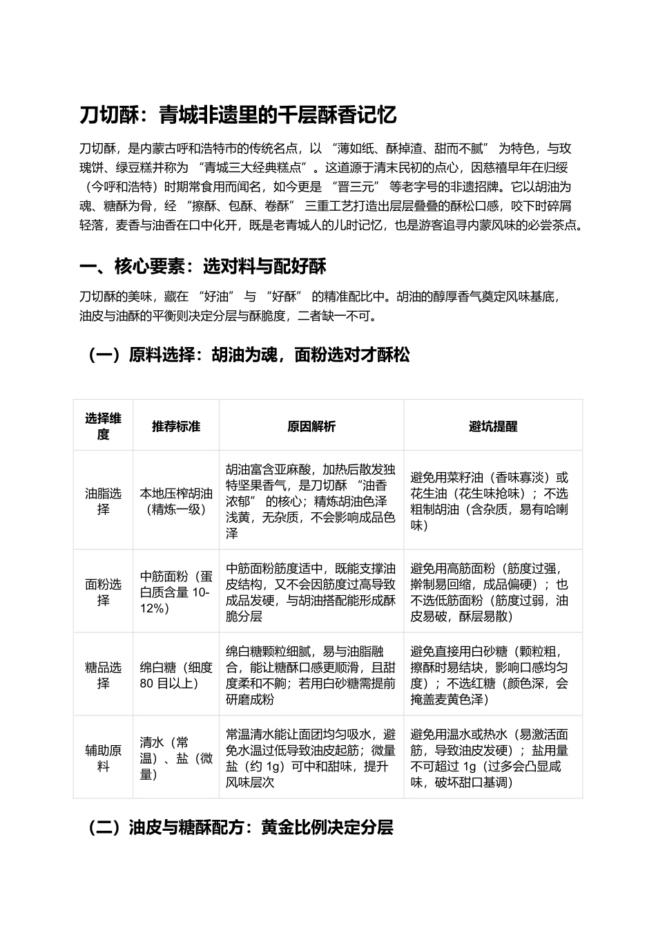 刀切酥:青城非遗里的千层酥香记忆.docx_第1页