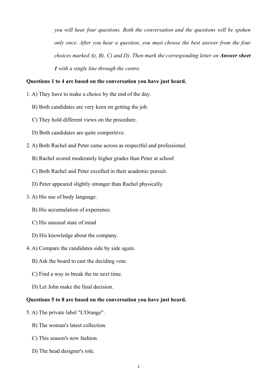 2025年6月大学英语六级考试真题.pdf_第2页