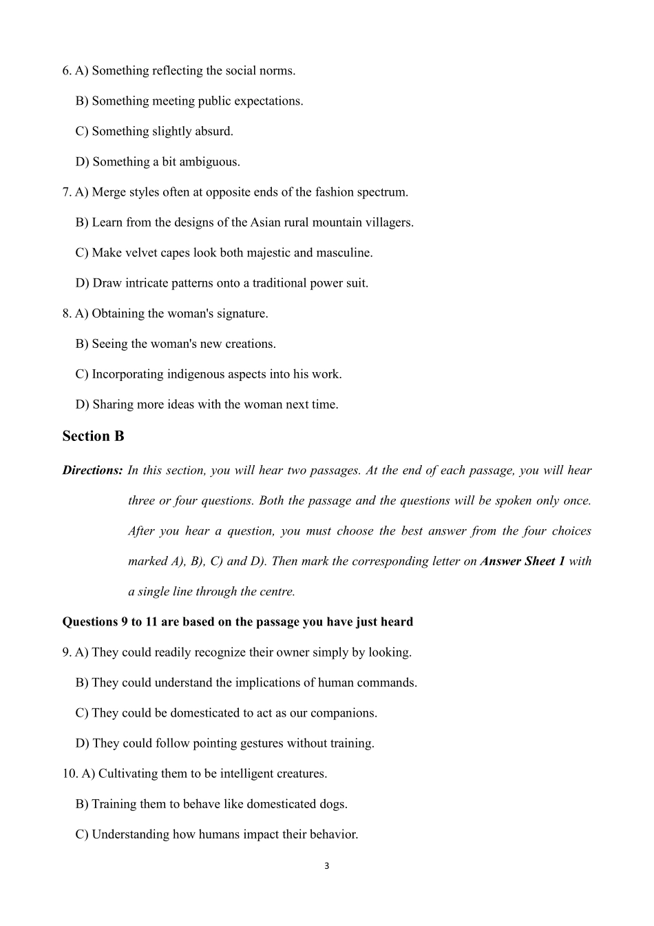 2025年6月大学英语六级考试真题.pdf_第3页
