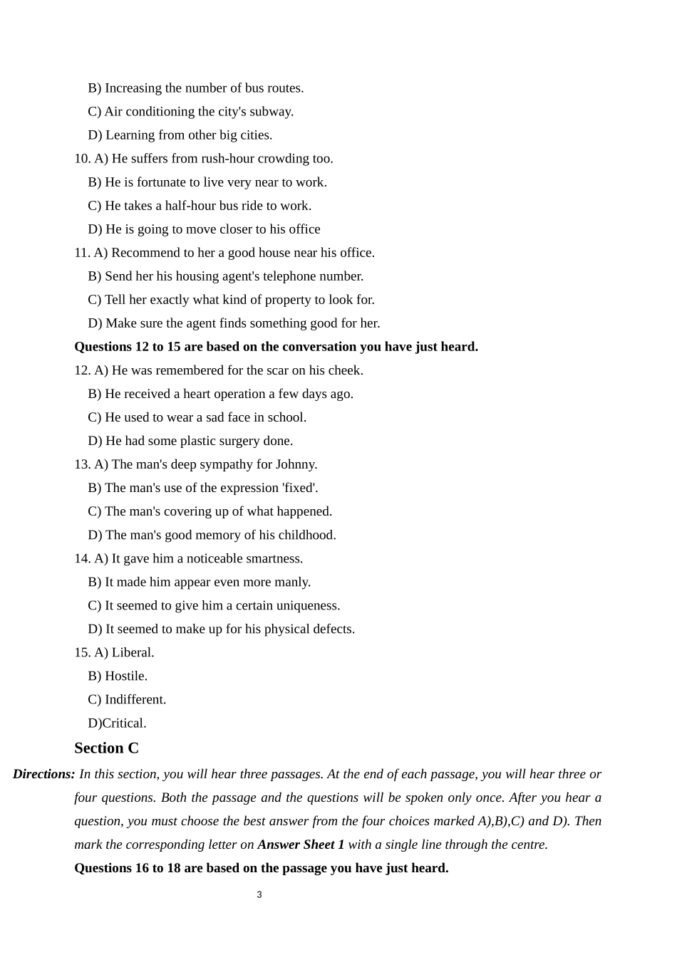 2025年6月大学英语四级考试真题(第1套).docx_第3页