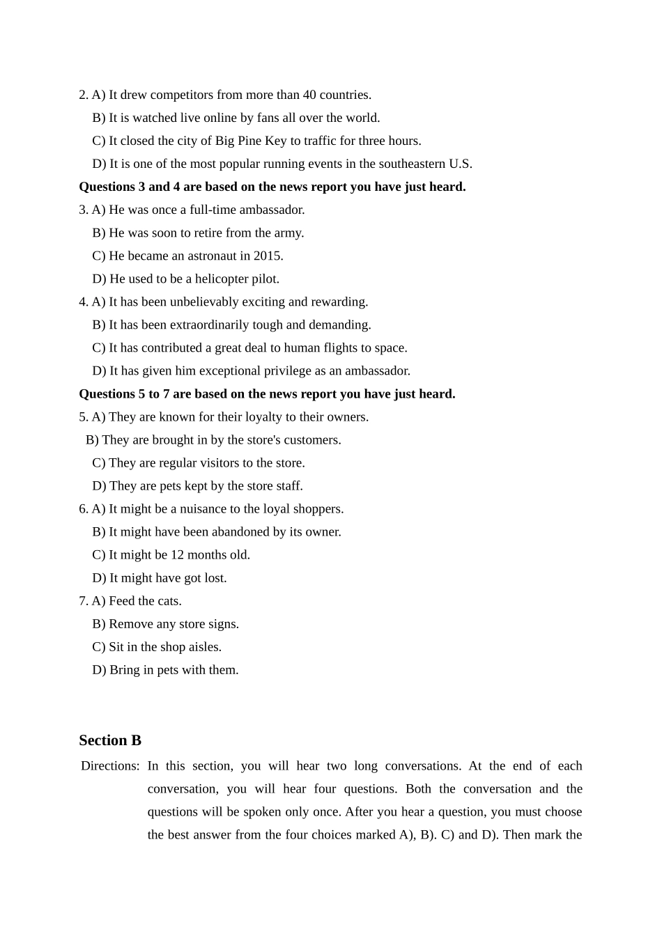 2025年6月大学英语四级考试真题(第2套).docx_第2页