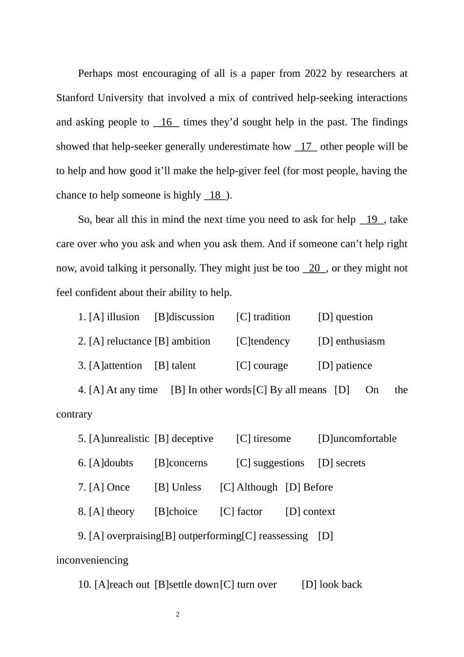 2025-年考研英语二真题(附答案).docx_第2页