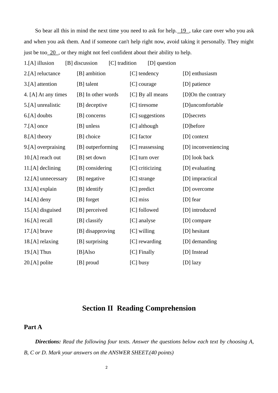 2025年考研英语二真题及答案解析(完整版).docx_第2页