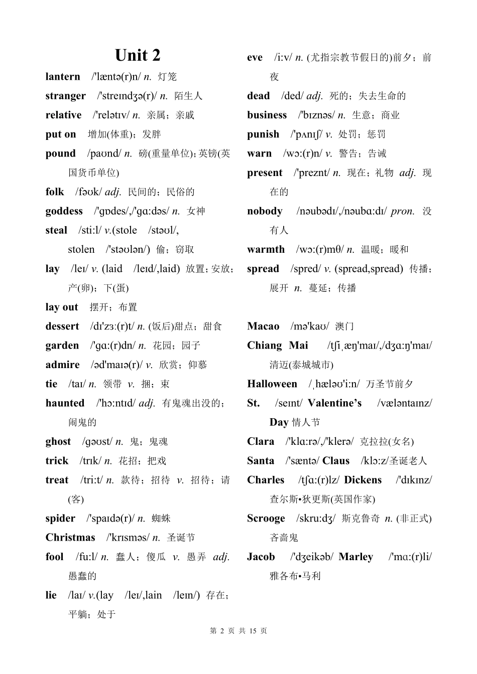 人教版-九年级-全一册-2024版-英语单词表(含音标完整版).pdf_第2页