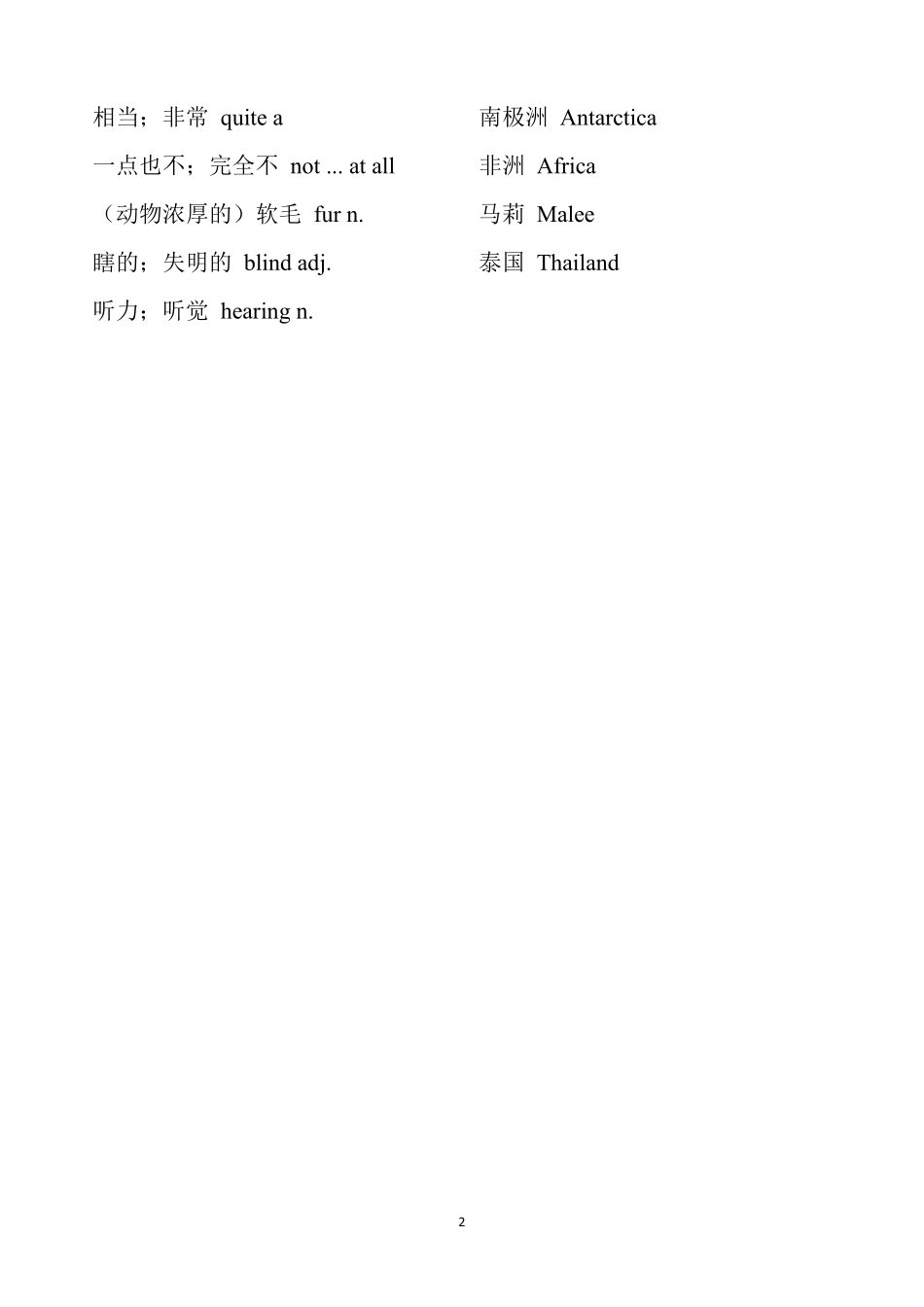 2026年新人教版七年级英语下册单词清单和默写.pdf_第2页