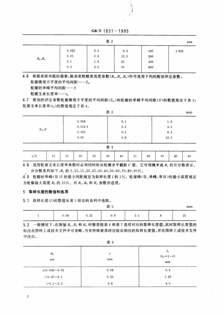 GBT 1031-1995 表面粗糙度 参数及其数值.pdf_第3页