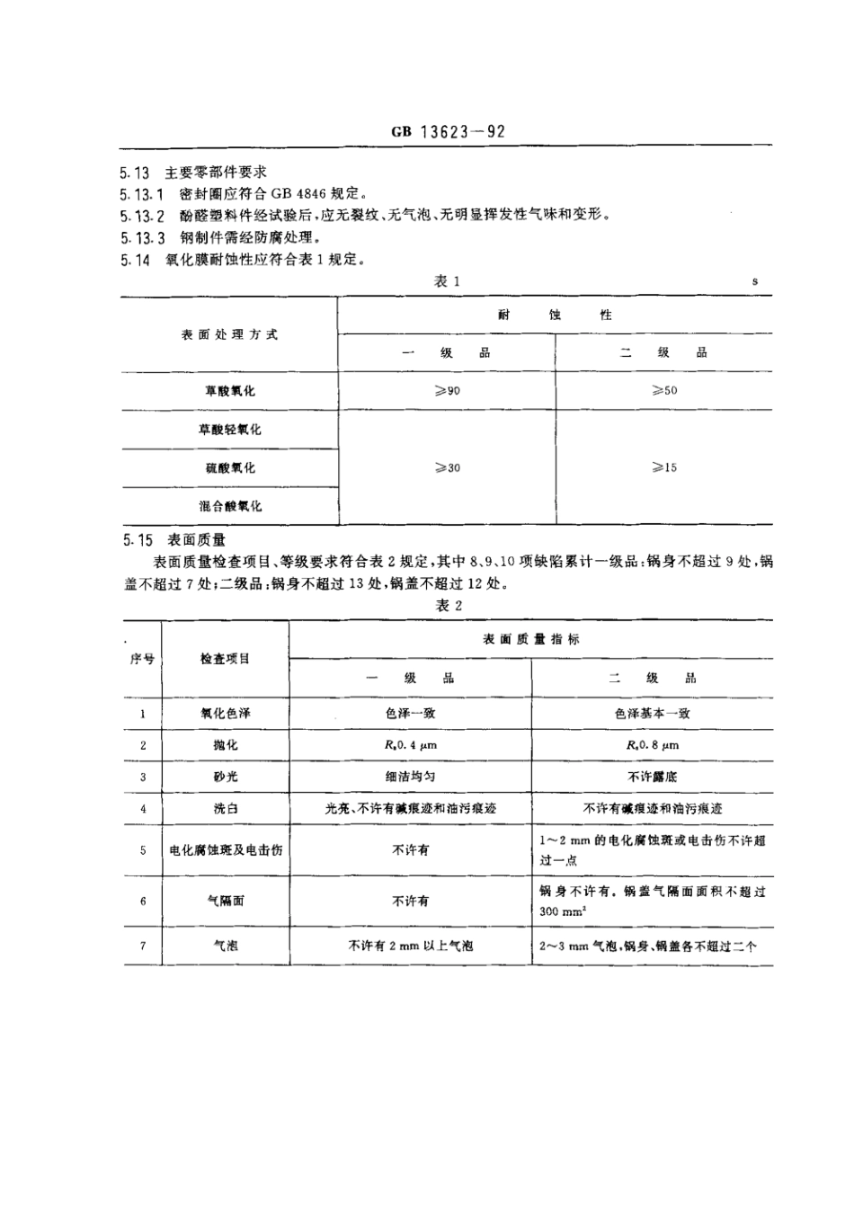 GB 13623-1992 铝压力锅安全及性能要求.pdf_第3页
