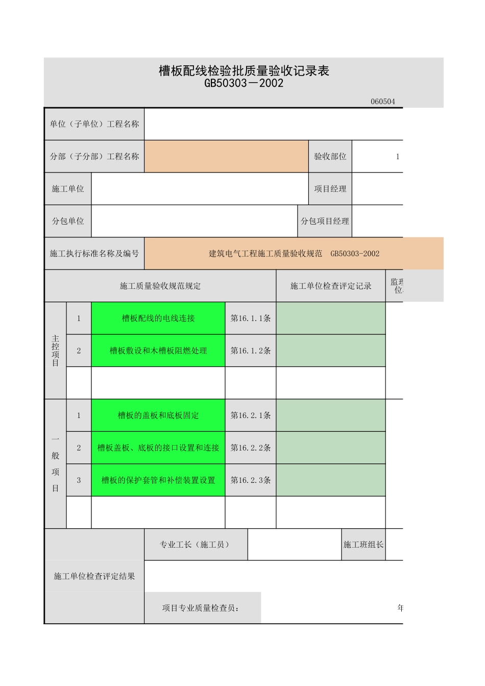2025年工程资料模板：槽板配线.xls_第1页