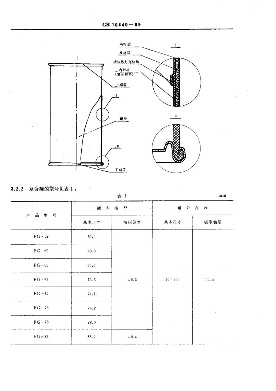 GB 10440-1989 圆柱形复合罐.pdf_第2页
