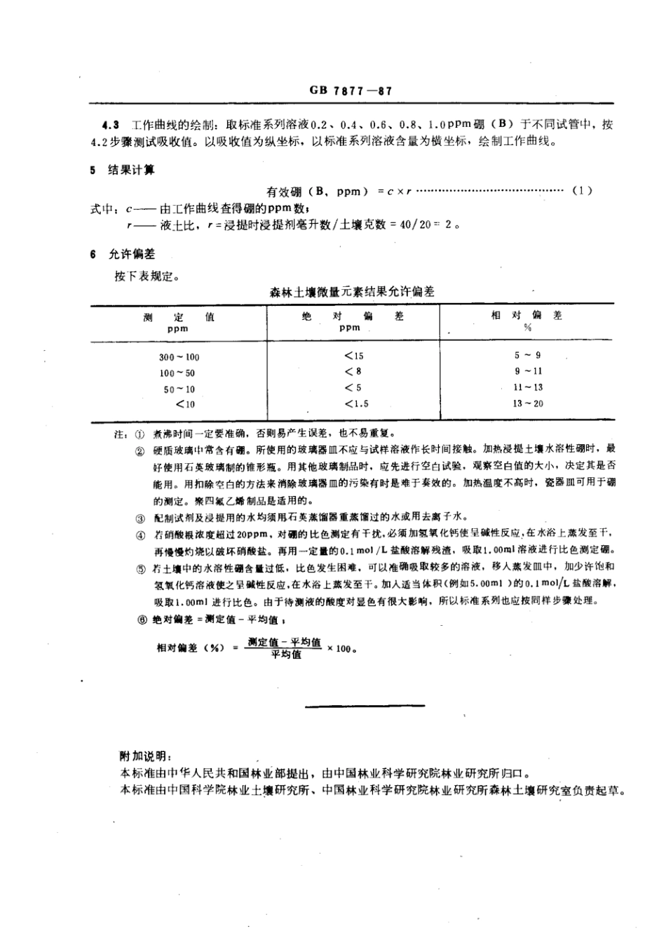 GB 7877-1987 森林土壤有效硼的测定.pdf_第2页