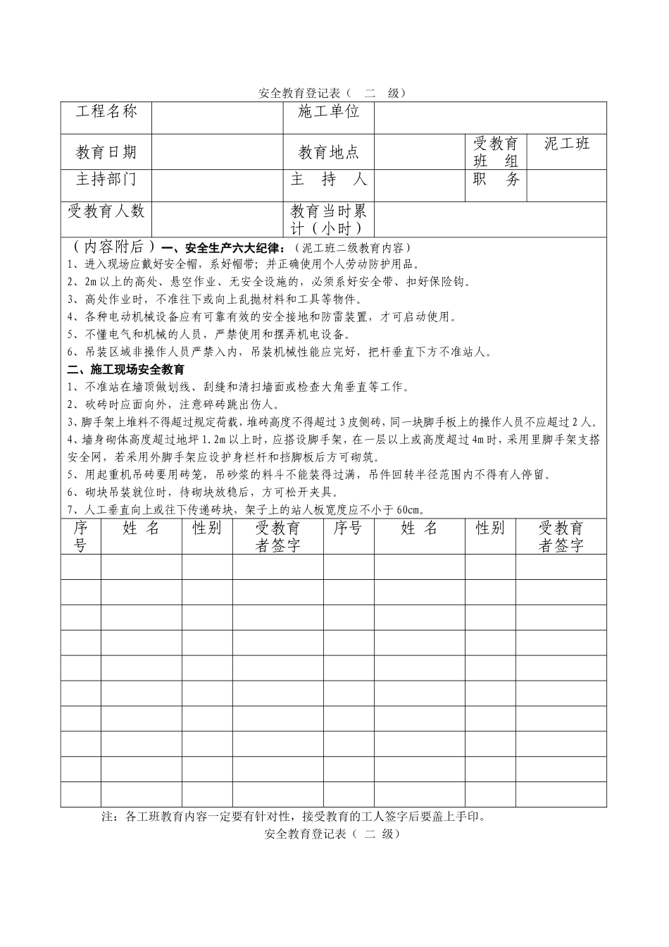 2025年工程资料模板:二级教育.doc_第1页