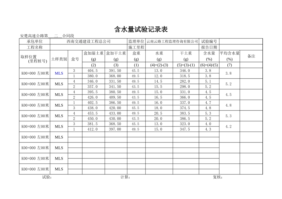 2025年工程资料模板：灌砂法.xls_第3页